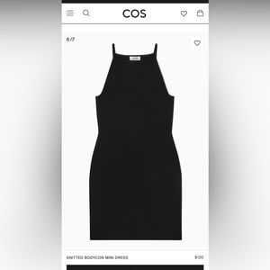 NWT Knit Bodycon mini dress by COS